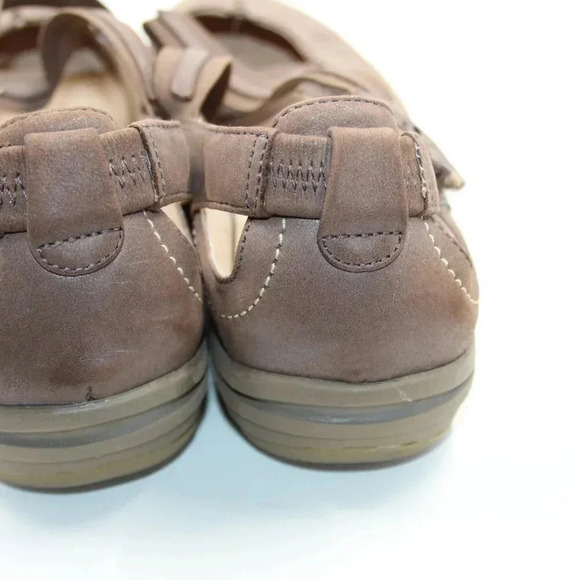 Blondo Small Wedge Leather Upper Ballet Flats w/ 2 Elastic Cross Straps Sze 7.5W - Picture 8 of 15